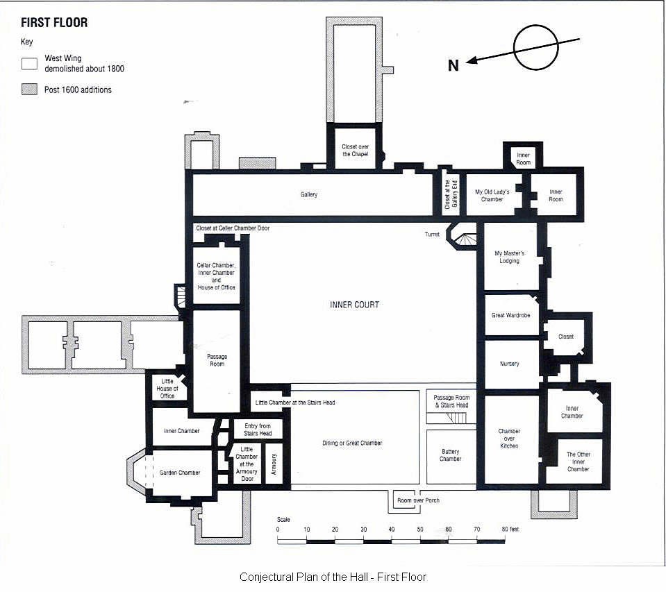 Plan of the house today