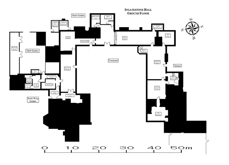 Ground floor plan of the Hall